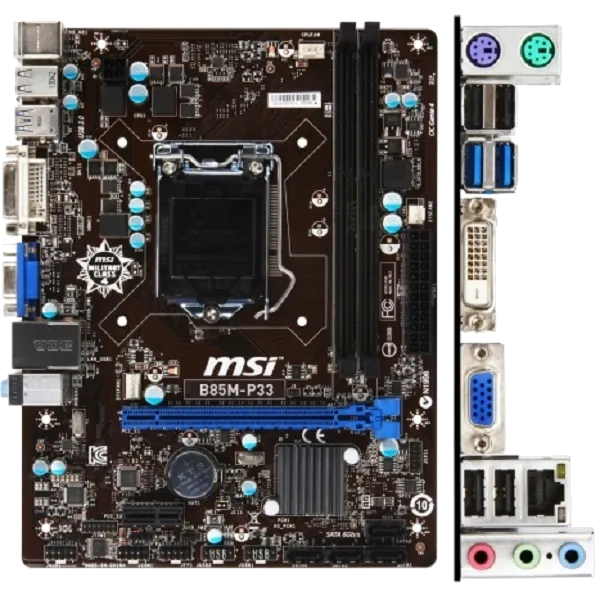 Ремонт материнских плат  MSI B85M-P33 V2 в Новосибирске