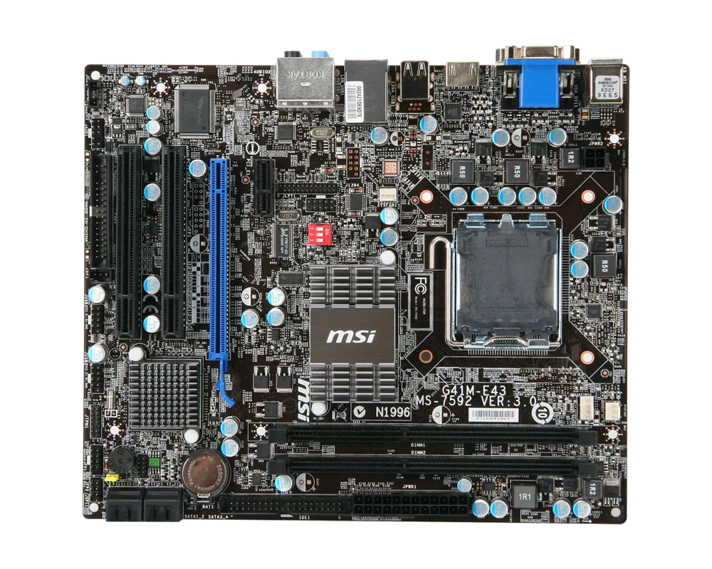 Ремонт материнских плат  MSI G41M-E43 в Новосибирске
