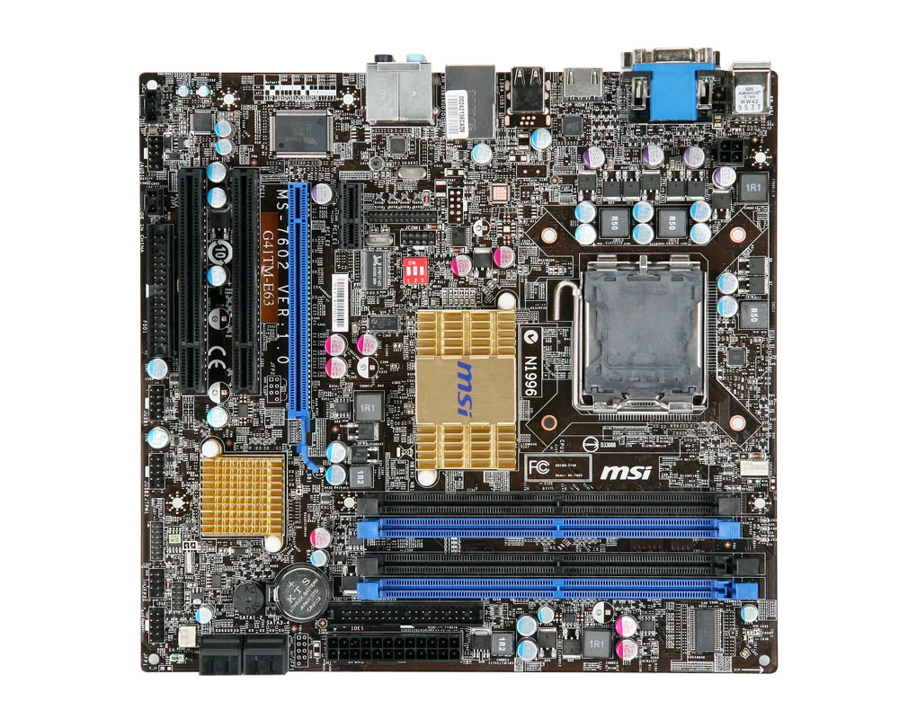 Ремонт материнских плат  MSI G41TM-E63 в Новосибирске