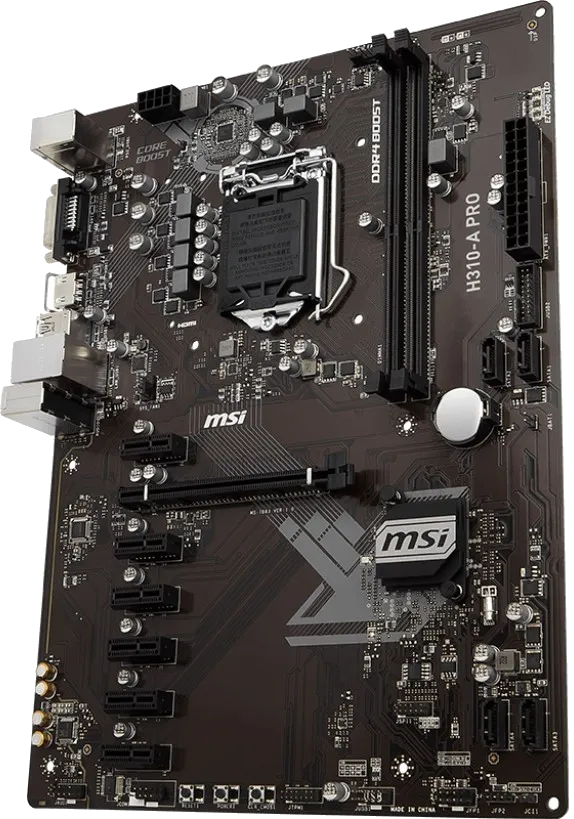 Ремонт материнских плат  MSI H310-A PRO в Новосибирске