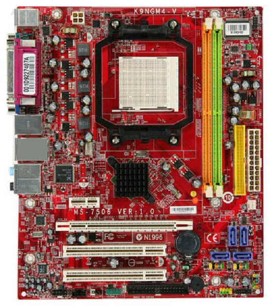 Ремонт материнских плат  MSI K9NGM4 в Новосибирске