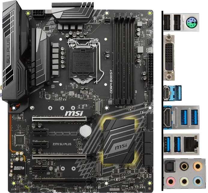 Ремонт материнских плат  MSI Z370 SLI PLUS в Новосибирске