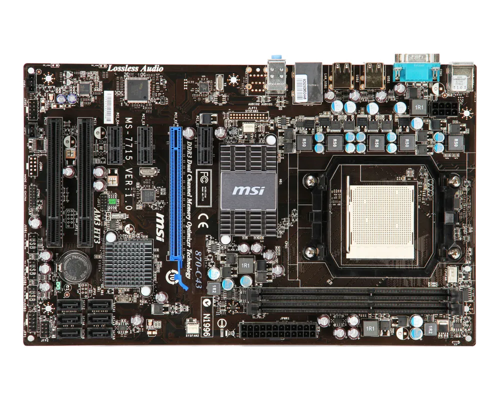 Ремонт материнских плат  MSI 870-C43 в Новосибирске