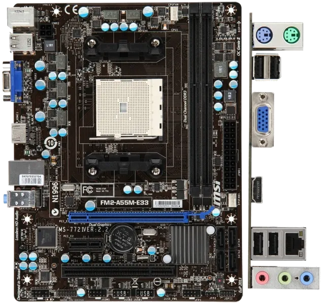 Ремонт материнских плат  MSI A55M-E33 в Новосибирске