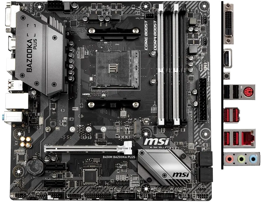 Ремонт материнских плат  MSI B450M BAZOOKA PLUS в Новосибирске