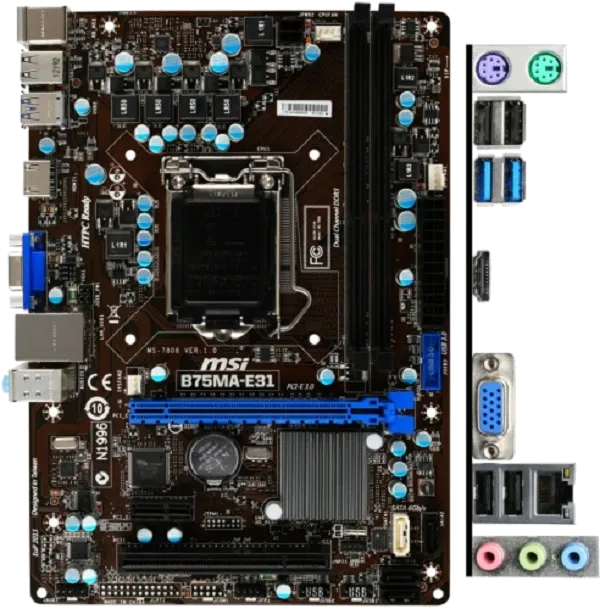 Ремонт материнских плат  MSI B75MA-E31 в Новосибирске