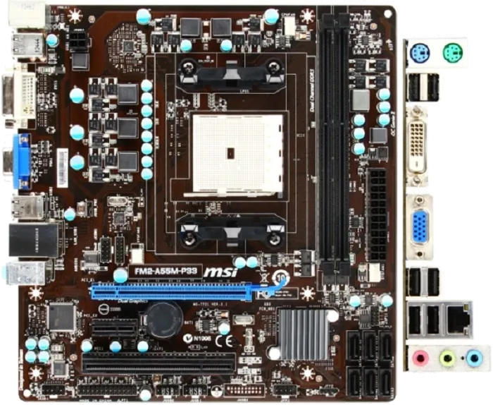 Ремонт материнских плат  MSI FM2-A55M-P33 в Новосибирске