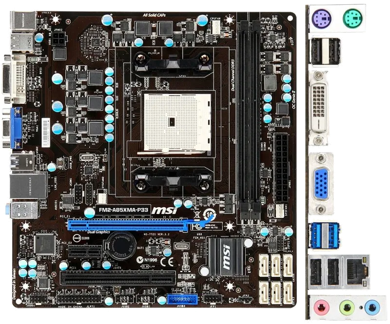 Ремонт материнских плат  MSI FM2-A85XMA-P33 в Новосибирске