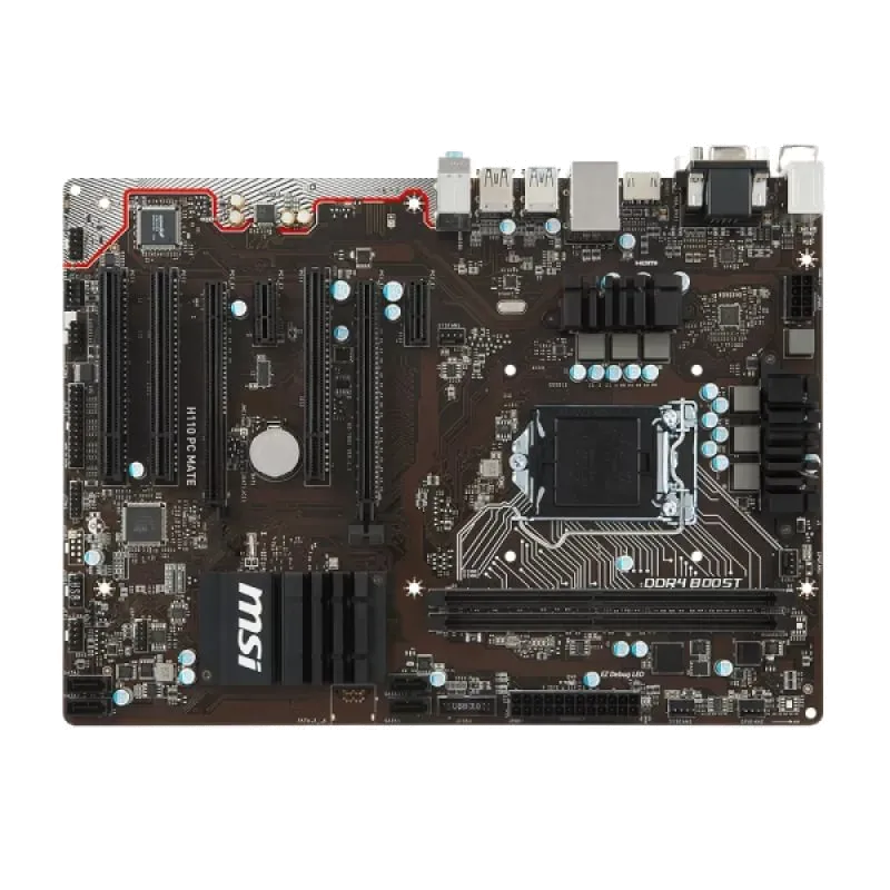 Ремонт материнских плат  MSI H110 PC MATE в Новосибирске