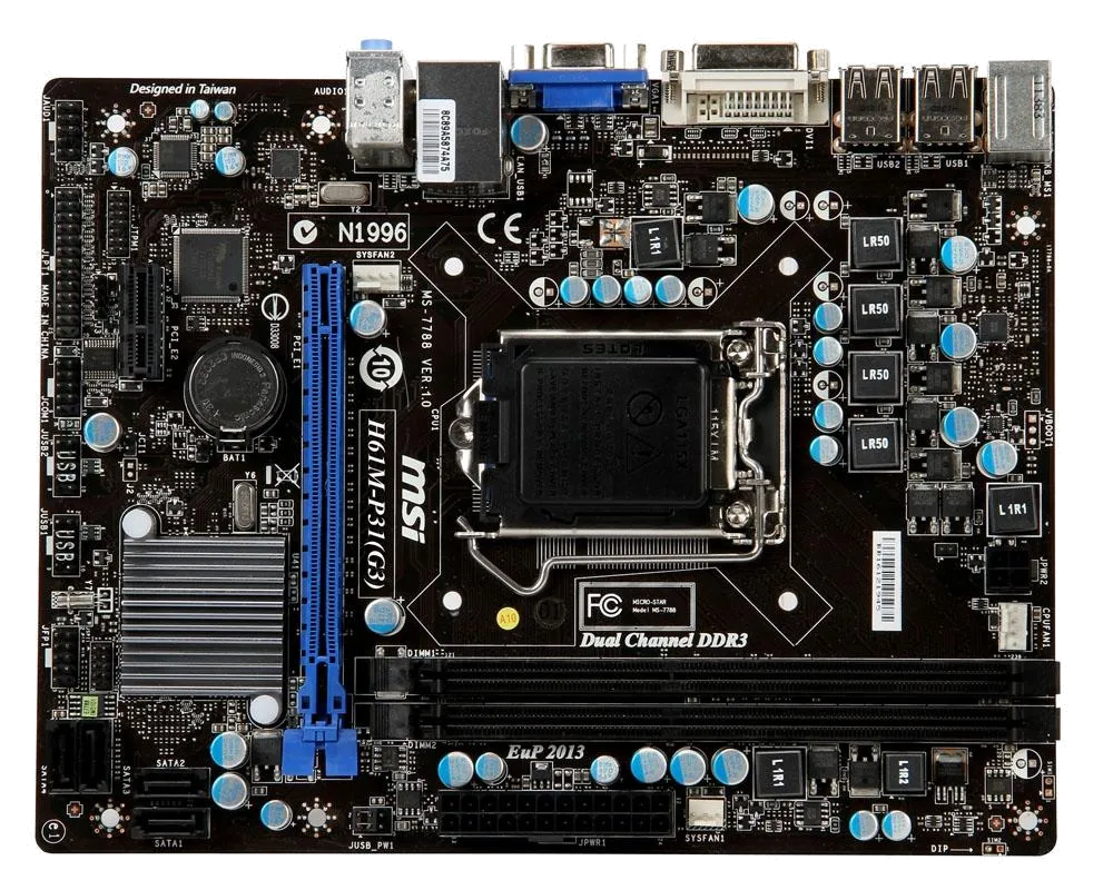 Ремонт материнских плат  MSI H61M-P31 (G3) в Новосибирске