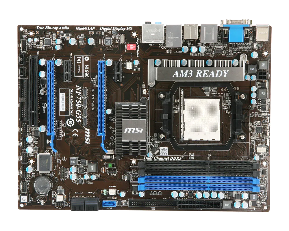 Ремонт материнских плат  MSI NF750-G55 в Новосибирске