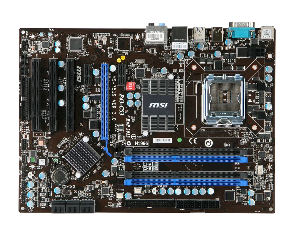 Ремонт материнских плат  MSI P43-C53 в Новосибирске
